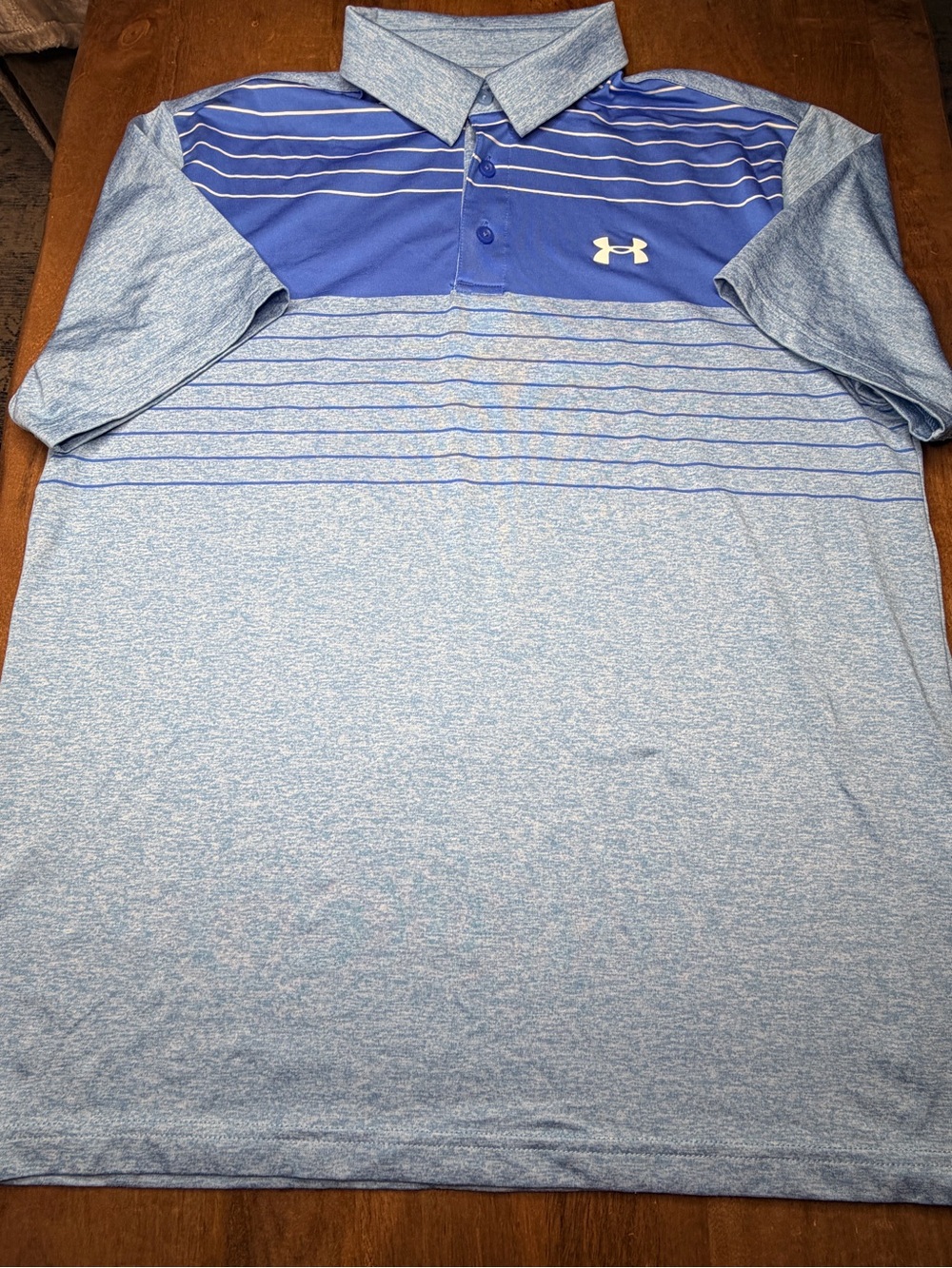 Under Armour The Playoff Men's Blue Heathered Polo
